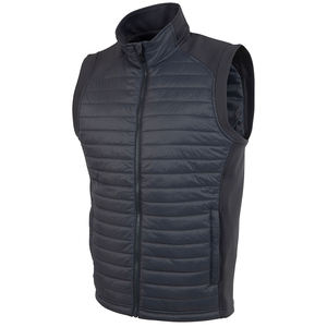 Chaleco de hombre de talla grande con varios bolsillos de malla transpirable Formal de invierno personalizado al por mayor - Product Image 4