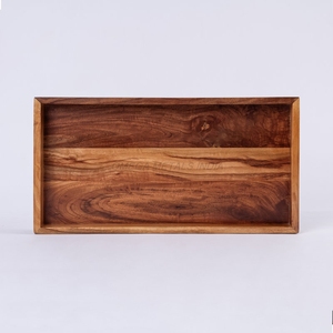 Bandeja de madera de gran venta en forma rectangular clásica hecha de madera de mango y acacia, Perfecta para servir y decorar - Product Image 6