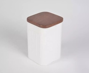 Caja de almacenamiento hecha a mano con revestimiento de Metal, diseño personalizado de aspecto Premium, color blanco, gran calidad, para uso en la cocina - Product Image 6