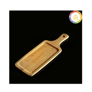 Handmade Wooden Tray from Vietnam Natural Acacia Wood Ideal for Serving <b>Food</b> Drinks and Home Decoration - Product Image 2