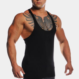 2024 nouveau gros personnalisé hommes Gym entraînement débardeur gilet couleur unie OEM ODM grande taille Polyester capuche col imprimer pas cher prix - Product Image 4