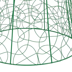 Green Metal <b>Wire</b> <b>Cloche</b> for Home Decor Ins Style Protective Cover for Plants From Animals - Product Image 2