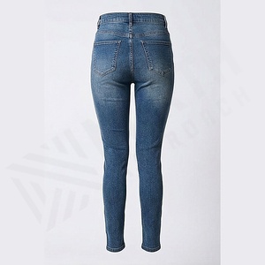 Pantalons en jean tendance pour hommes, style streetwear personnalisé, décontracté, hiver, couleur unie, respirant, coupe confortable, prix de gros raisonnable - Product Image 2