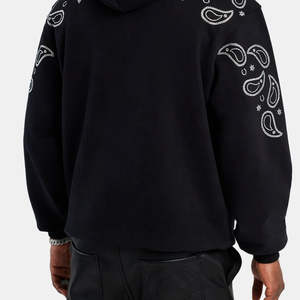 Sudadera con Capucha de Invierno Personalizada 100% Algodón para Hombre con Pedrería, Felpa Extra Grande, Alta Calidad, Fabricante de Pakistán - Product Image 4