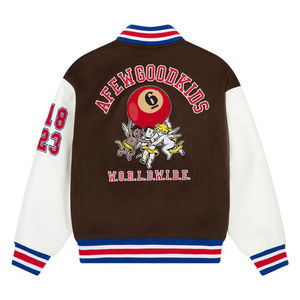 Varsity vestes hommes femmes confortable chaud laine corps cuir manches vintage style letterman veste streetwear 2025 - Product Image 2