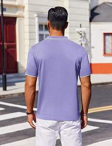 เสื้อโปโลผู้ชายมีลายทางที่กำหนดเองได้เสื้อผ้าลำลองแขนสั้นแบบคลาสสิก2025 - Product Image 6