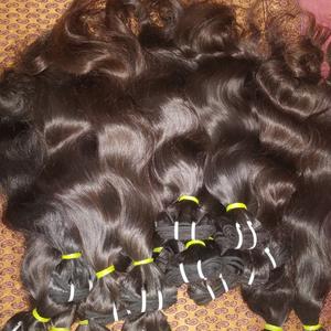 Calidad Temple Bulk Raw sin procesar cabello humano del sur de la India Directo de fábrica Precios de fábrica baratos Extensiones de cabello crudo - Product Image 1