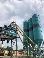 Affidabile Silo in Acciaio Saldato da 100 Tonnellate per Stoccaggio Cemento nella Produzione di Calcestruzzo, Garanzia di 2 Anni, Componenti PLC di Base, Marca Constmach