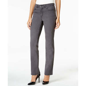 Jeans Lexington da Donna Charter Club, Grigio Scuro, Gamba Dritta, Taglia 4, Lavabili e Traspiranti, in Denim Elasticizzato, Stile Semplice e alla Moda - Product Image 1