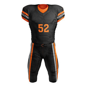 Uniformes de fútbol americano juvenil de secado rápido de alta calidad, diseño personalizado, juegos de números de bandera, impresión por sublimación, venta al por mayor - Product Image 4