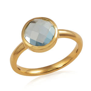 Meilleure vente de bague classique en argent sterling 925 plaqué or avec cadeau de bijoux de mariage en pierre précieuse améthyste - Product Image 5