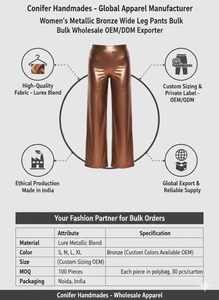 Pantalones de Mujer Hechos a Medida, Estilo Urbano, Corte Recto, de Cuero Sintético Elástico, Ecológicos e Impermeables - Product Image 6