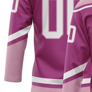 Camiseta de hockey sobre hielo con nombre de equipo personalizable Diseño liso popular Ropa de hockey sobre hielo personalizada Transpirable Impreso personalizado - Product Image 5