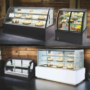 Vitrina Exhibidora para Postres de Panadería, Exhibición de Cristal para Alimentos con Luz, Mostrador de Vidrio - Product Image 1