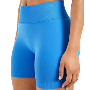 Women's High Elastic Scrunch Butt Gym Fitness Shorts New Breathable Quick Dry Seamless Yoga Shorts Mid Waist Cotton <b>Drawstring</b> - Product Image 3