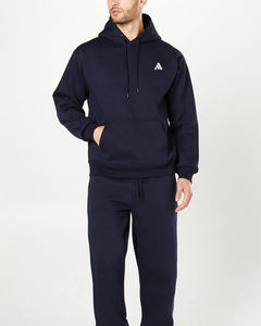 Sudadera de Invierno Unisex de Felpa 100% Algodón con Logotipo Bordado Personalizado, Sudadera con Capucha Lisa para Hombre con Bolsillo, Venta al Por Mayor - Product Image 2