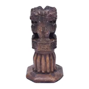 Handgemachte indische Messing Ashoka Säule Figur Statue Home Decor Innen tisch Wohnzimmer Geschenk artikel 6,24 Zoll GNSP-99