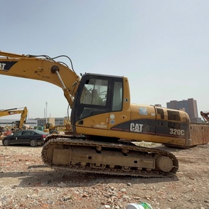 Peinture originale d'excavatrice hydraulique CAT 320C d'occasion, équipement lourd de 20 tonnes, Caterpillar 320C d'occasion en stock - Product Image 6