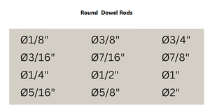 Varillas de espiga de madera personalizadas a bajo precio, varillas de madera dura sin terminar para proyectos de taller de diseñador, varillas y varillas de espiga de madera - Product Image 2