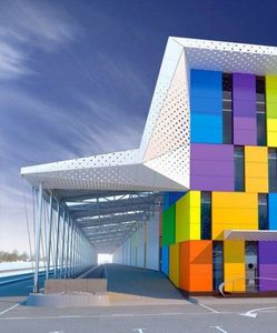 Panel de pared de fibra de madera de bambú FR compuesto de aluminio B1 - Product Image 1