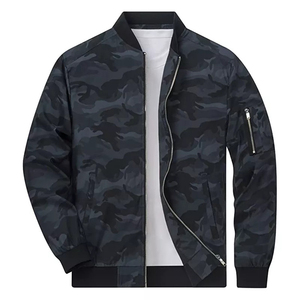 Veste coupe-vent à logo personnalisé pour hommes, chaude et décontractée, pour le sport, vêtements de rue, col à capuche, fermeture à glissière en tissu fin réversible pour l'hiver - Product Image 2