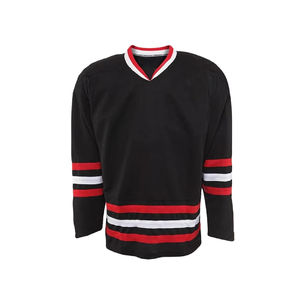 เสื้อฮอกกี้น้ำแข็งแบบซับลิเมชั่น ออกแบบโลโก้ทีมตามสั่ง คุณภาพดี ชุดยูนิฟอร์มฮอกกี้น้ำแข็งทีมแบบสั่งทำ - Product Image 1