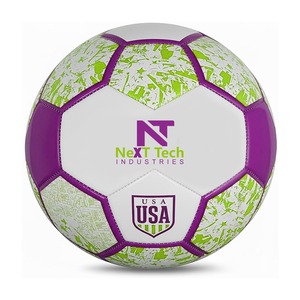 Ballon de football d'entraînement Next Tech Industries en matériau PU pour l'entraînement avec design personnalisé et logo personnalisé - Product Image 3