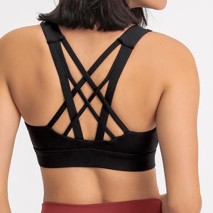 บราโยคะผ้าไนลอนสแปนเด็กซ์สำหรับผู้หญิงเสื้อผ้าโยคะระบายอากาศได้ดี - Product Image 5