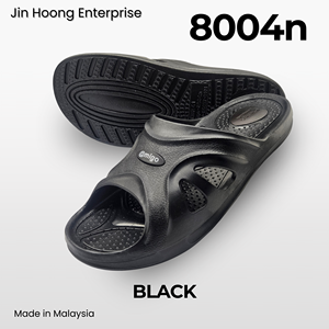 PVC <b>Men</b> Dark Grey Sandals Lightweight Anti Slip Comfortable Casual <b>Slippers</b> Bulk Wholesale Supplier @migo 8004n Made Malaysia - Product Image 6