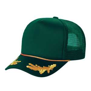 Casquette de camionneur STM en tissu maillé, 6 panneaux, réglable, broderie sur la visière, unisexe, décontractée, printemps-été - Product Image 4