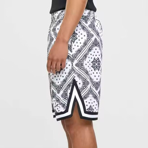 กางเกงกีฬาลำลองสตรีทแวร์แห้งเร็วของผู้ชายกางเกงตาข่ายระบายอากาศได้ดีปรับสายรัดเอวยางยืดได้ - Product Image 3