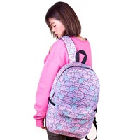 Mochila de diseño personalizado para niños, morral escolar de impresión por sublimación en blanco con logotipo