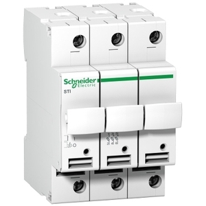 Sezionatore fusibile Acti9 a 3 poli, tipo dritto, 10A, per fusibili 8.5x31.5mm di Schneider Electric - Product Image 1