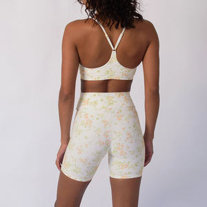 Ensemble de 2 pièces de tenues de yoga personnalisées OEM Leggings de yoga pour femmes soutien-gorge croisé pantalon de yoga taille haute vêtements de fitness et d'entraînement de gymnastique - Product Image 3