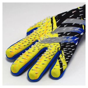 Gants de gardien de but professionnels de football en latex épais de style unique avec logo personnalisé gant de gardien de but de football respirant OEM avec logo - Product Image 2