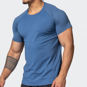 Venta al por mayor 100% poliéster camiseta gimnasio correr seco liso personalizado impreso hombres material ligero mejor venta - Product Image 4