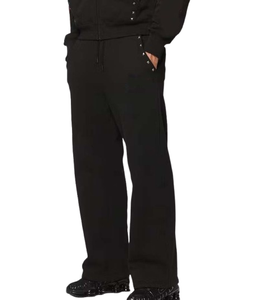 Último personalizado de los hombres Slim Fitness ácido lavado chándal personalizado Jogging traje Casual Streetwear al por mayor de diamantes de imitación personalizados - Product Image 4