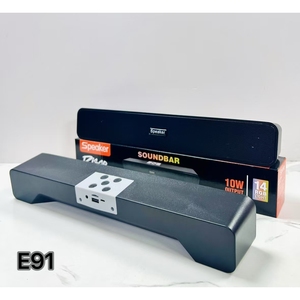 Barre de son sans fil Aosenwell E91 5W, enceinte portable longue et fine avec micro intégré, BT5.3, intérieur/extérieur - Product Image 3