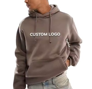 Casual Winter 300gsm 100% Cotton Regular Fit Fleece Breathable <b>Hoodie</b> Streetwear Blank Customized <b>Men's</b> Custom Zip Available - Product Image 1