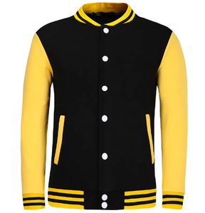 Chaqueta de béisbol bordada personalizada unisex para hombre, abrigo de letras de talla grande con material de invierno de diseño universitario de gran tamaño - Product Image 5