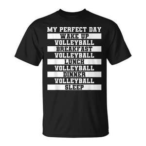 Camiseta de voleibol My Perfect Day, diseño deportivo para atacante y golpeadora - Product Image 1
