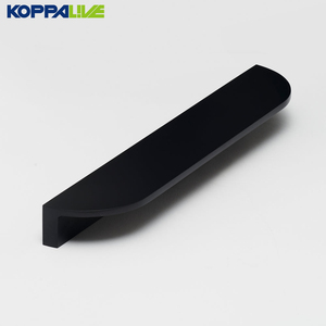 Koppalive латунная полукруглая лунная ручка дверцы шкафа, выдвижная ручка черного матового никеля, полукруглые ручки шкафа - Product Image 6