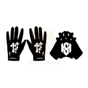 Gants de football américain pour jeunes, antidérapants, avec poignées, fabrication OEM en gros, design personnalisé, doigts entiers, ajustables - Product Image 4