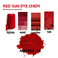 Rojo Ácido 14 (C.I.) 14720) por RED SUN DYE CHEM - Grado 100% Puro con Empaque de Tamaño Personalizado para las Industrias Textil y del Cuero