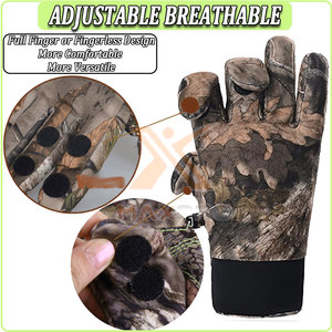 Gants de chasse en polyester imperméables et antidérapants fabriqués au Pakistan, service OEM personnalisé, utilisation en extérieur, faible MOQ - Product Image 3