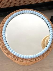 Handmade Bone Inlay Decorative <b>Wall</b> <b>Mirror</b> <b>Black</b> and White Scalloped Frame Design for Modern Home Decoration - Product Image 6