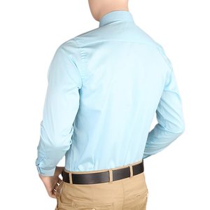Camisa Formal Lisa para Hombre - Azul Cielo - Product Image 4