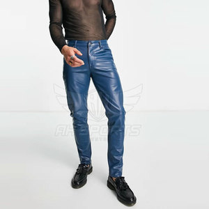 Pantalones de cuero para hombre de alta calidad con diseño superior personalizado, pantalones de cuero para hombre de alta calidad con diseño superior de buena calidad - Product Image 4
