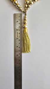 Nuevo Borla Decorativa Metálica Dorada de 100CM, 100% Metálica, Marca KT, en Stock - Product Image 3