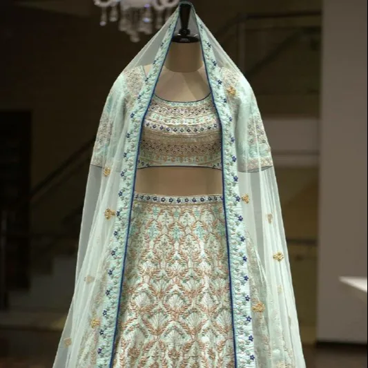 Series now onwards launching own real modelling product Sky blue Colour Dulhan Lehenga Choli, Wedding Lehenga Choli, Party Dress